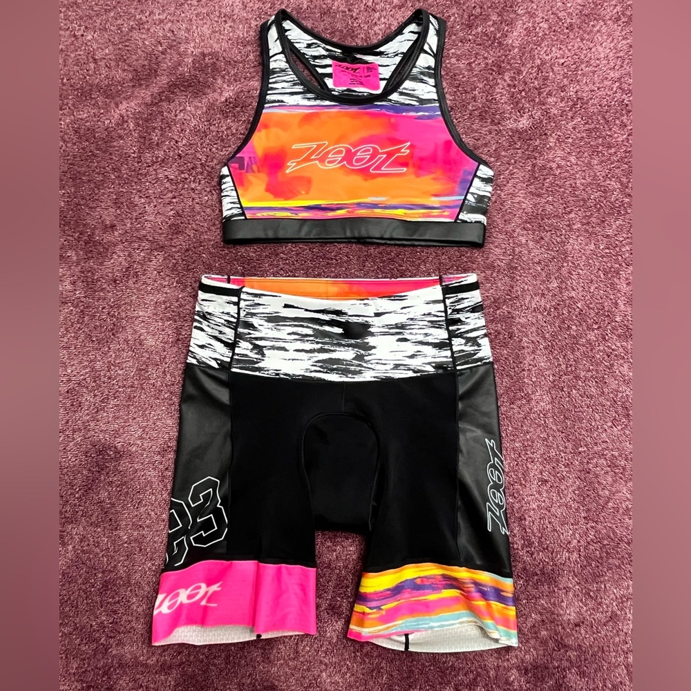 Zoot Multicolor Two-Piece Triathlon Suit